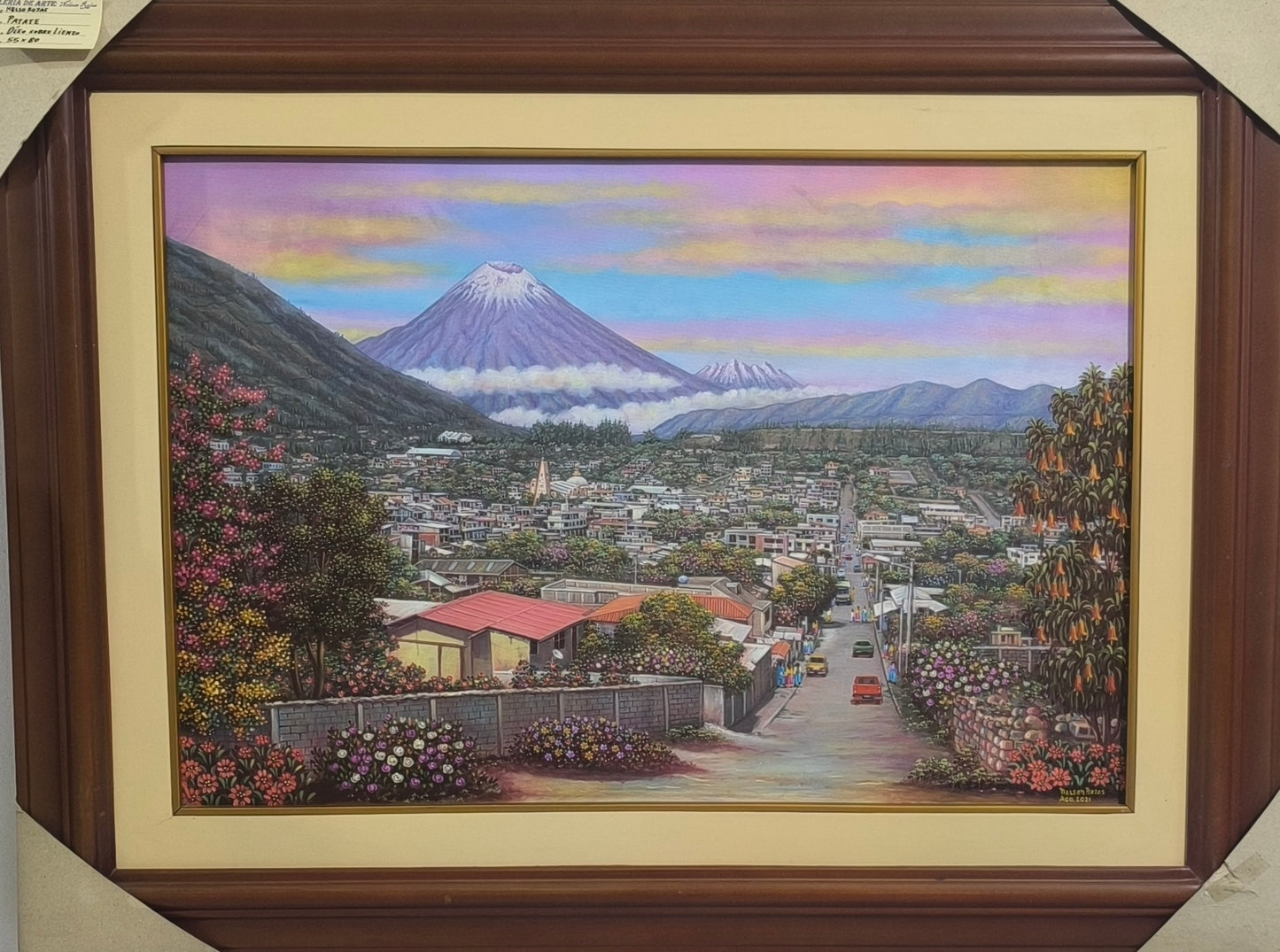 Ciudad de Patate II - Pintura en Óleo sobre Lienzo