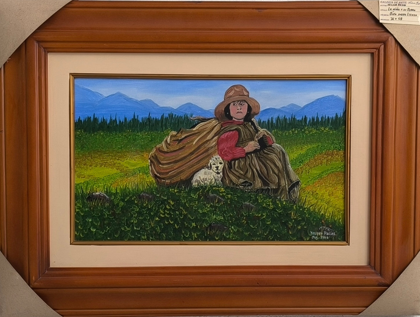 La Niña y su Perro
